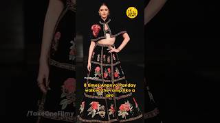 8 Times Ananya Panday walked the ramp like a pro [upl. by Haramat689]