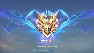 Back to boost 🫂⭐1000 Ranked 5 men  GLOBAL  Mobile Legends [upl. by Leviram]