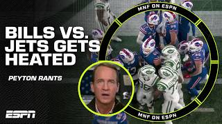 Bills vs Jets GETTING CHIPPY 😮 Bills penalty winds up in missed FG 👀 Peyton RANTS  ManningCast [upl. by Cohdwell]