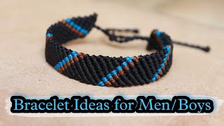 DIY Bracelet Ideas for Men  Boys  How To Make Bracelets  Thread Bracelet  Creationampyou [upl. by Namwen699]