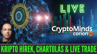 📈LIVE Bitcoin amp kripto Technikai elemzés és chartolás [upl. by Minsk]