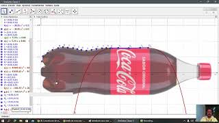 Botella de coca cola📌Solido de revolucion alrededor del eje x🏆Botella de coca cola con geogebra [upl. by Acinok599]