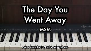 The Day You Went Away  M2M  Piano Karaoke by Andre Panggabean [upl. by Einyaj]