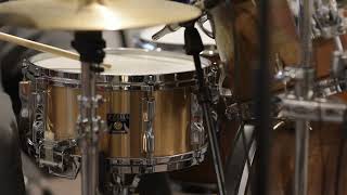 Tama Mastercraft Bell Brass Snare Drum 14X65  Acustica Audio Nickel Compressor [upl. by Rollet68]