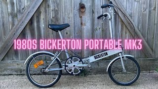 SAVED FROM SCRAP  1980s Bickerton Portable Mk 3 Folding Bike [upl. by Orman]