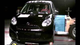 NISSAN MICRA CRASH TEST [upl. by Nabalas]