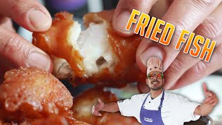 Insane Crispy Fried Fish  Kibbeling  HappyChef [upl. by Etnovad774]