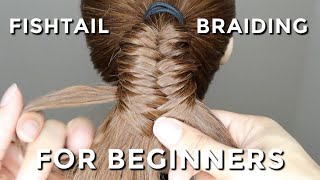 How To Fishtail Braid For Beginners [upl. by Odarnoc]