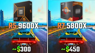 RYZEN 5 9600X vs RYZEN 7 5800X  Test in 6 Games [upl. by Lemcke329]