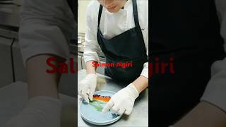 Salmon nigiri plating time [upl. by Dyol]