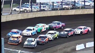 Dirt Crown IMCA Stock Car  Heat races  Husets Speedway 2023 [upl. by Allez]