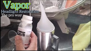 VAPOR headlight restoration  The Headlight Restoration Pro way🦾🤖 [upl. by Stroud]