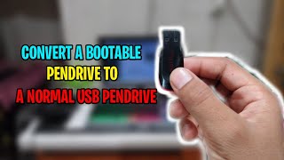 How to make a bootable pendrive to a normal pendrive [upl. by Dachi504]