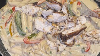 JAMAICAN RASTA PASTA RECIPE  FULL OF ISLAND FLAVOR  RASTA PASTA 🇯🇲 [upl. by Adnoek]