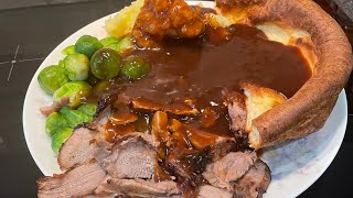 Air Fried Lamb amp Huge Yorkshire Pudding [upl. by Allrud121]