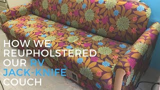 Jack knife couch reupholster [upl. by Nyer]