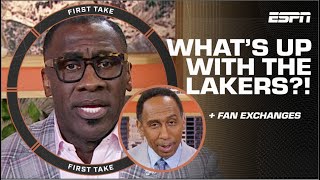 Shannon Sharpe amp Stephen A DIAGNOSE the Lakers’ problem after 44PT loss 🍿  First Take [upl. by Ailla]