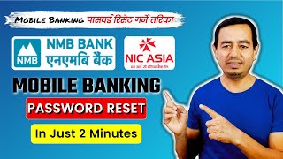 Mobile Banking Password Reset  how to reset mobile banking password  NMB Bank Mobile Banking [upl. by Fiske734]