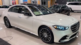 2022 Mercedes SClass S 500 4Matic Sedan  2022 SClass Luxury Sedan VISUAL REVIEW 4K [upl. by Kyl]