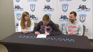 Jackson VandeVelde full interview on signing with Ohio Northern University for track and cross count [upl. by Zanas]