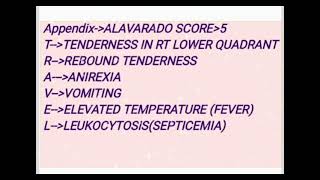 MNEMONIC FEATURES OF APPENDICITIS medicinelectures medicineeducationtalks indianmedicallecture [upl. by Aita]