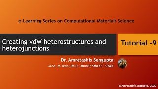 Creating vdW heterostructures and heterojunctions with VESTA and BURAI GUI for Quantum ESPRESSO [upl. by Mona]