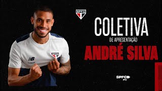 COLETIVA DE APRESENTAÇÃO ANDRÉ SILVA  SPFC PLAY [upl. by Dole]