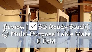 Review ✅SG Ready Stock 🔥 MultiPurpose Table Mate II Foldable and Adjustable Laptop Table  Fold [upl. by Lacsap]