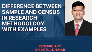 What is the difference between sample and census in research with example [upl. by Anniken]