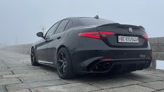 Alfa Romeo Giulia Quadrifoglio  Sound Stock Exhaust [upl. by Xeno]