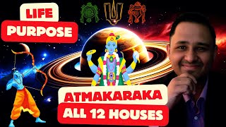 ATMAKARAKA in all the 12 Houses of a Horoscope  Unlocking Your Souls Path atmakaraka [upl. by Isyak]