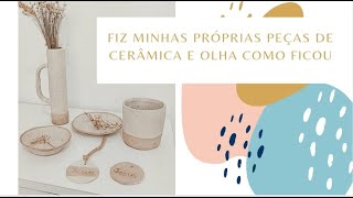 COMO USEI A MASSA DE CERÂMICA FRIA E FIZ LINDAS PEÇAS  SEM QUEIMA [upl. by Sarat]