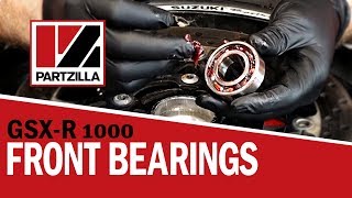 GSXR Wheel Bearing Removal and Replacement  Suzuki GSXR 1000  Partzillacom [upl. by Fergus459]