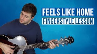 How to Play Feels Like Home Bonnie Raitt Fingerstyle Guitar Lesson [upl. by Delija]