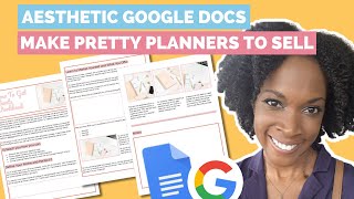 STEPBYSTEP Create An Aesthestic Planner Or Workbook Using Google Docs To Sell And Make Money [upl. by Alimak]