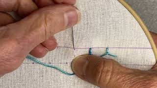 Cretan Stitch Right and Left Handed [upl. by Belia]