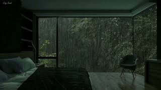 Rainforest Rain Sounds for Sleeping or Studying 🌧️ Rainstorm and Thunder Sounds for Disorders Sleep [upl. by Assilem]