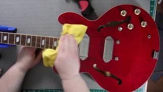 Epiphone Casino Makeover  Locking Tuners Fret Cleaning and Fretboard Oiling [upl. by Rotman]