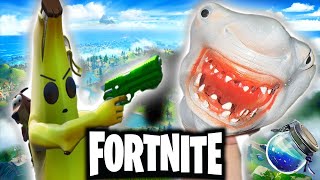 Shark Puppet Plays Fortnite IRL [upl. by Desma]