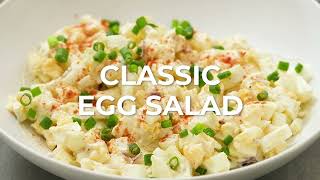 Classic Egg Salad Recipe [upl. by Anotyad895]