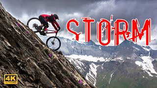 STORM  Seul dans la tempête   VTT DH freeride  Hautes Pyrénées [upl. by Abad82]