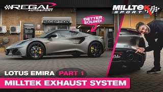 REFINING THE LOTUS EMIRA PART 1 SPORTS CAR SOUND WITH A MILLTEK EXHAUST UPGRADE [upl. by Oijile]