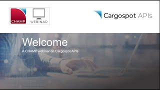 WEBINAR Connecting air cargo with Cargospot APIs [upl. by Domenico]