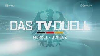 Merkel  Schulz – Das TVDuell 720p50  ZDF [upl. by Cairistiona]