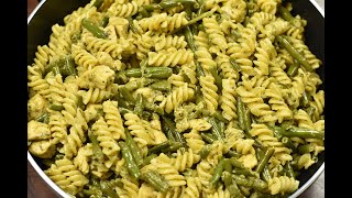 Pasta kip kerrie met sperzieboontjes [upl. by Ellerret]