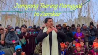 Jamyang Tsering Namgyal Speech At Zanskar  Grand Welcome By His Suppoters [upl. by Suelo]