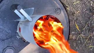 Pallets to Horticultural Charcoal to make Biochar Direct Burn in 55 Gallon Drum [upl. by Oxley]