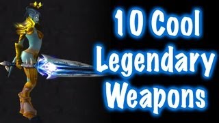 10 Cool Legendary Weapons World of Warcraft [upl. by Aicatsue105]