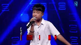 Ayuv Lama quotBudheskal Ko Lathiquot  The Voice Kids Season 3  2024 [upl. by Adnylg]