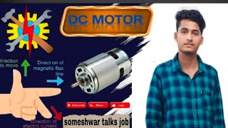 PART 1 DC Motor Working Principle  In Hindi Working OF DC Motor viralvideo education motor [upl. by Etteiluj583]